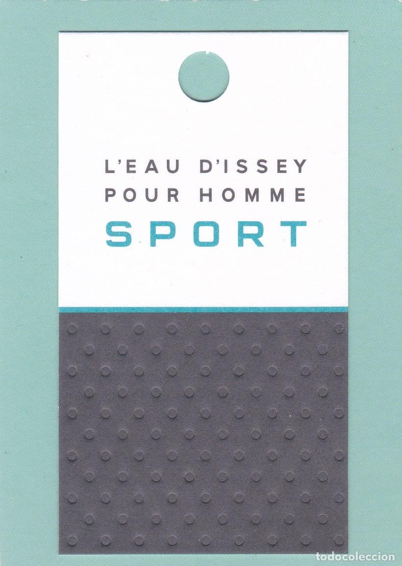 Otros Art&iacute;culos de Coleccionismo en Papel: PROBADOR DE PERFUME - TARJETA. L'EAU D'ISSEY POUR HOMME SPORT. ISSEY MIYAKE
