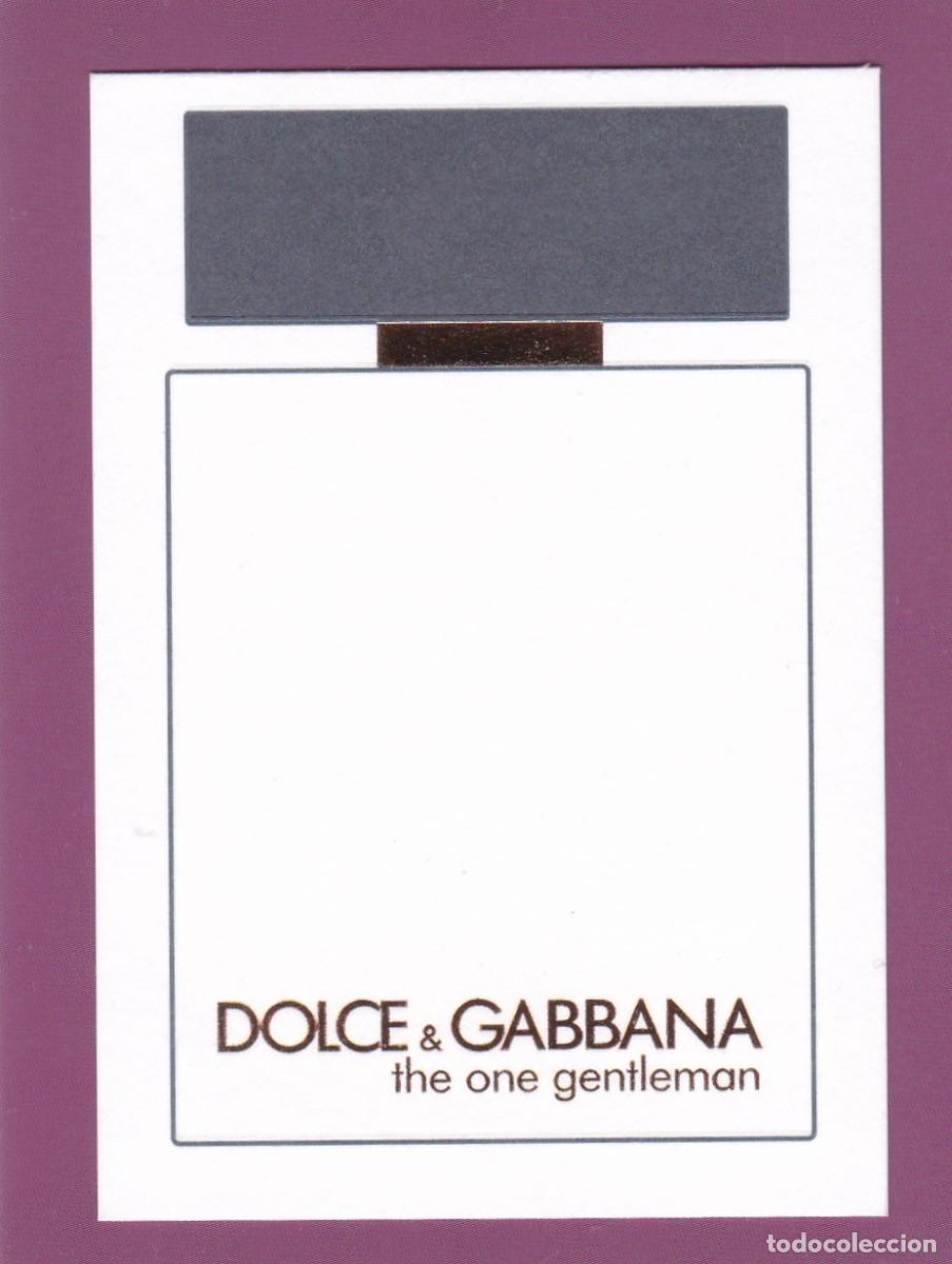 Otros Art&iacute;culos de Coleccionismo en Papel: PROBADOR DE PERFUME - TARJETA. DOLCE & GABBANA THE ONE GENTLEMAN