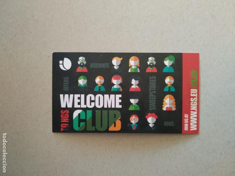 Otros art&iacute;culos de coleccionismo en papel: TARJETA WELCOME TO NGS CLUB CODIGO PREMIO MUNDO LLENO DE SORPRESAS Y VENTAJAS