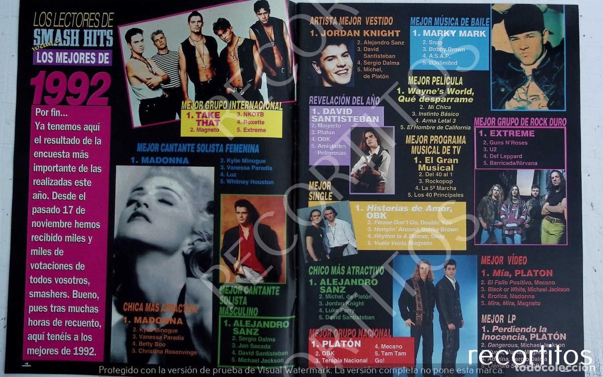 Paper Collecting Others: MADONNA ALEJANDRO SANZ MARKY MARK PLATON ALEJANDRO SANZ TT TAKE THAT OBK DAVID SANTISTEBAN