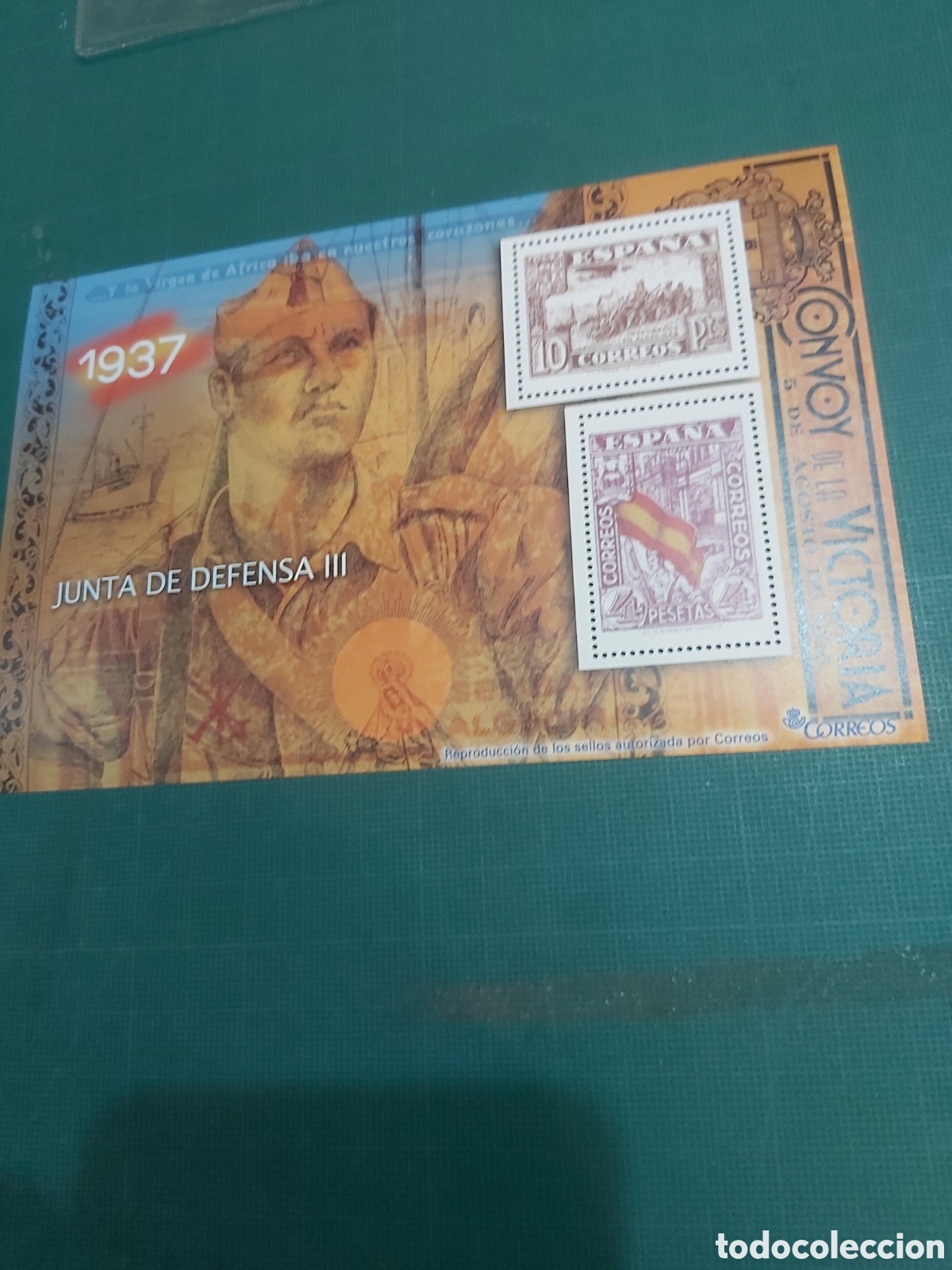 Paper Collecting Others: 1937 Junta de defensa III guerra civil espa&ntilde;ola fazcilmil sellos correos