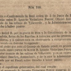 Otros Artículos de Coleccionismo en Papel: 1865 SALINAS DE VILLAVERDE ALBACETE 2 HOJAS CONSEJO DE ESTADO SENTENCIA L71