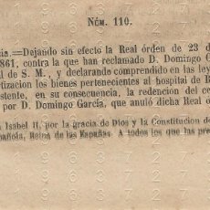 Otros Artículos de Coleccionismo en Papel: 1865 BUITRAGO DEL LOZOYA MARQUES DE ALCAÑICES 3 HOJAS CONSEJO DE ESTADO SENTENCIA L71