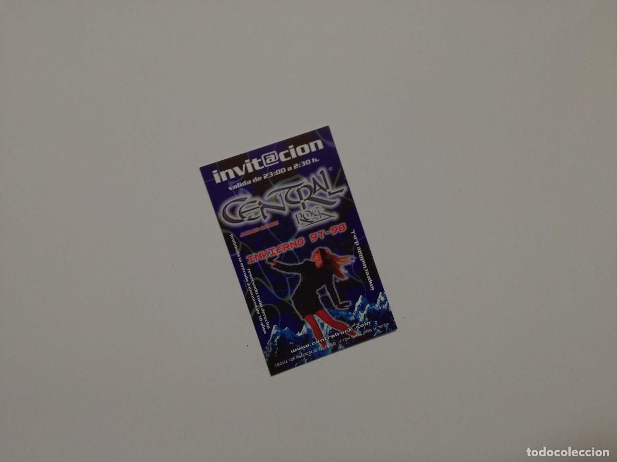 Otros Art&iacute;culos de Coleccionismo en Papel: FLYER ENTRADA INVITACION - DISCOTECA CENTRAL ROCK