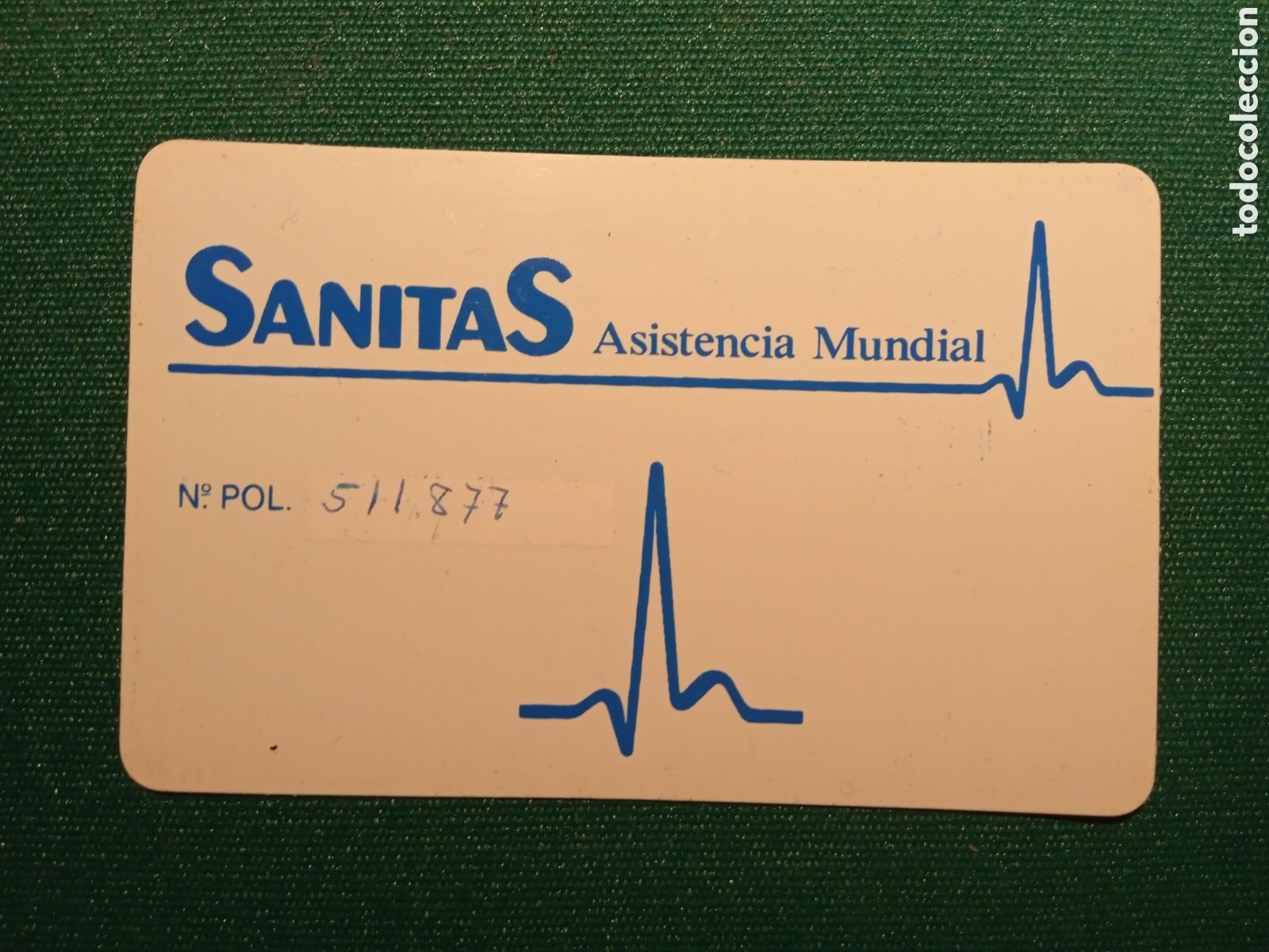Paper Collecting Others: TARJETA - SANITAS ASISTENCIA MUNDIAL