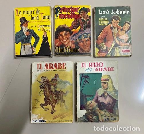 Otros Art&iacute;culos de Coleccionismo en Papel: 5 NOVELAS A&Ntilde;OS 30, 40. MARK TWAIN, BARONESA DE ORCZY, E. M. HULL...