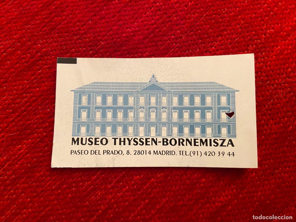 Otros Art&iacute;culos de Coleccionismo en Papel: R24667 ENTRADA TICKET MUSEO THYSSEN-BOREMISZA MADRID PASEO DEL PRADO (12-2-1995)
