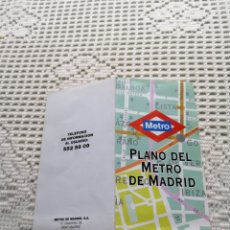 Otros Artículos de Coleccionismo en Papel: PLANO DEL METRO DE MADRID. ENERO 1998