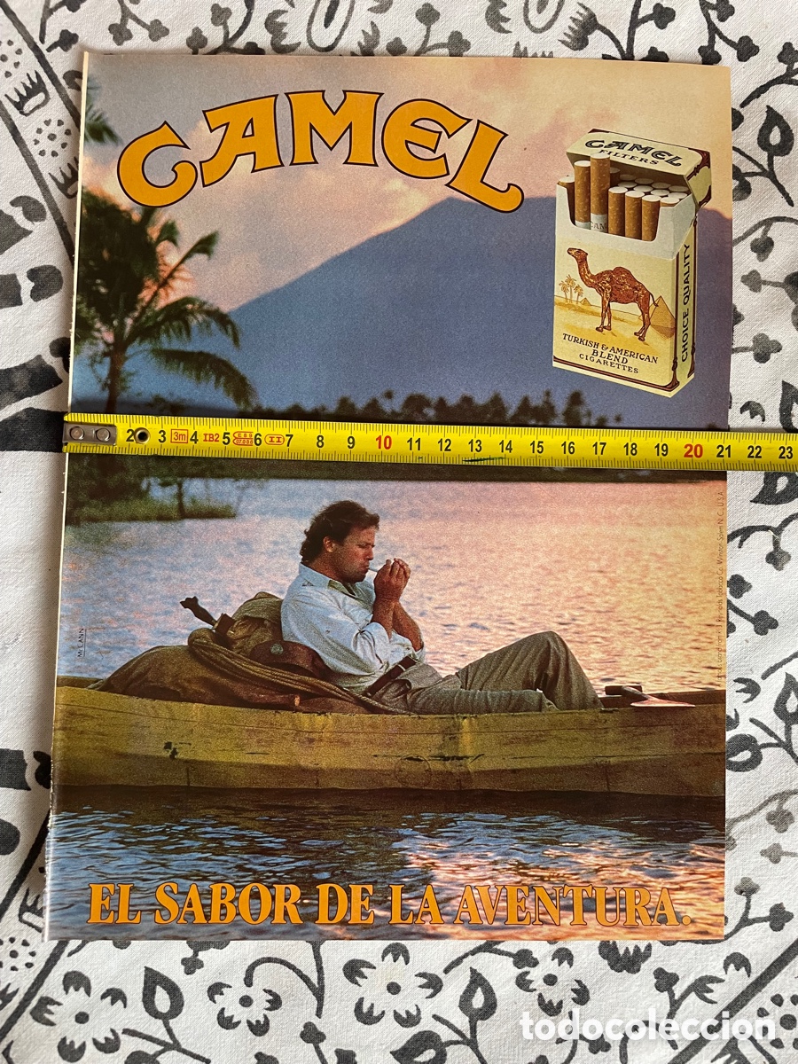 camel papel cigarettes tabaco camel / hoja de publicidad