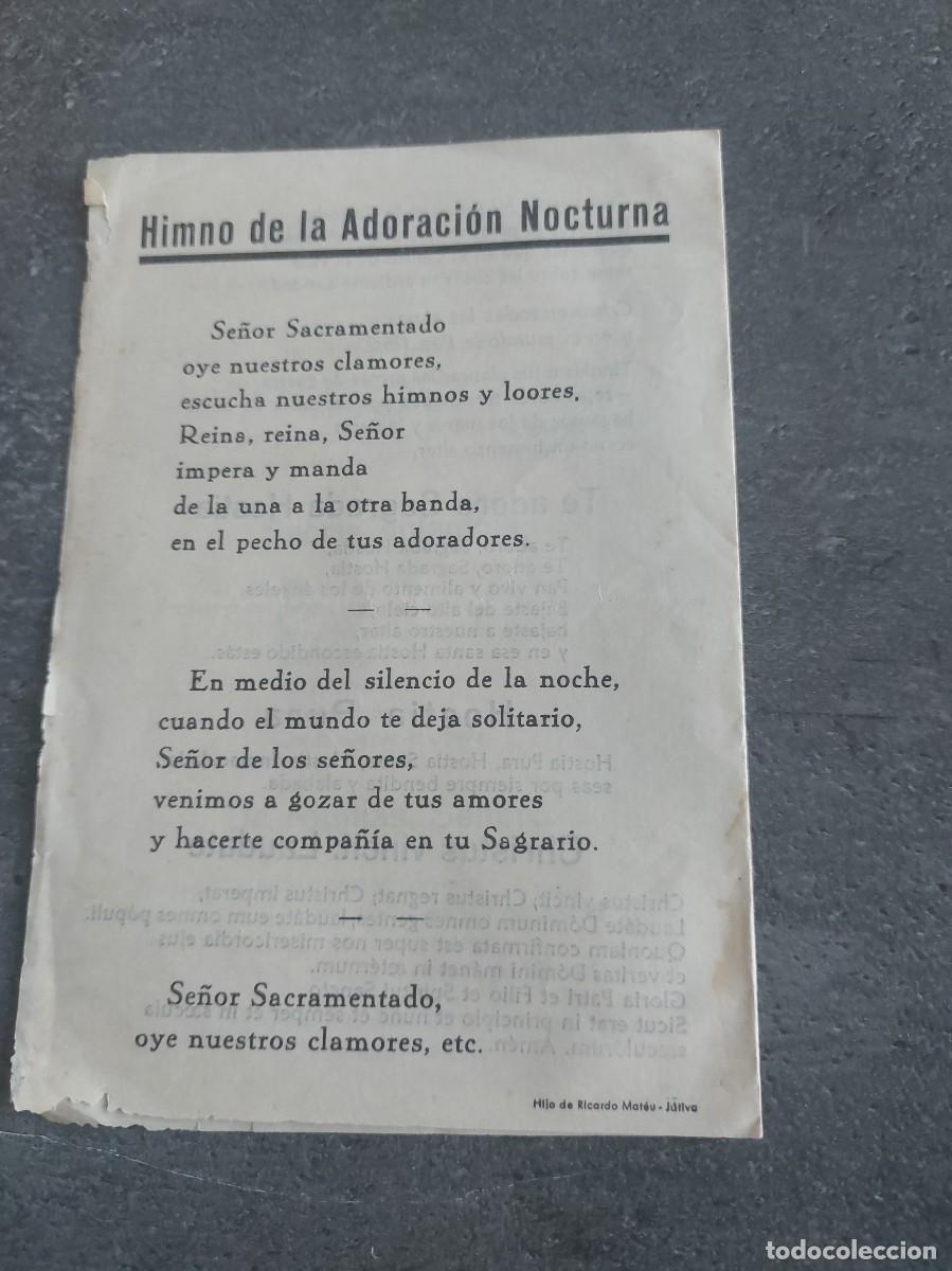Altri oggetti di carta: Himno de la Adoraci&oacute;n nocturna - Pange lingue