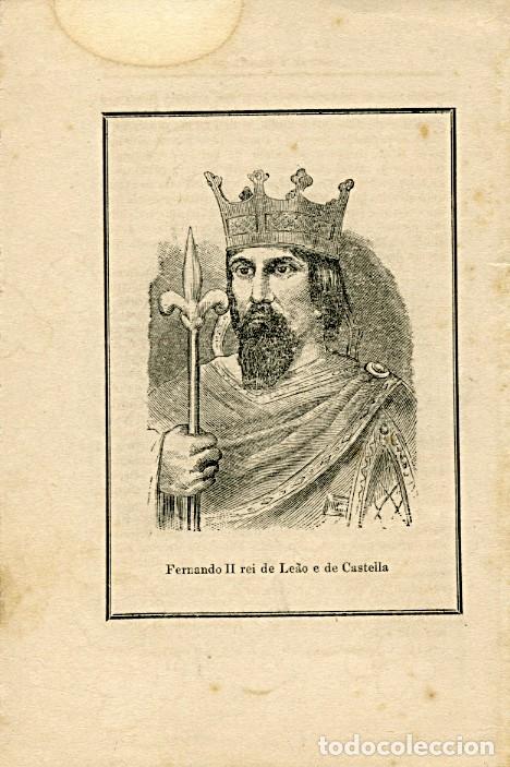 Otros Art&iacute;culos de Coleccionismo en Papel: Antiguo grabado de Fernando II rei de Le&atilde;o e de Castella
