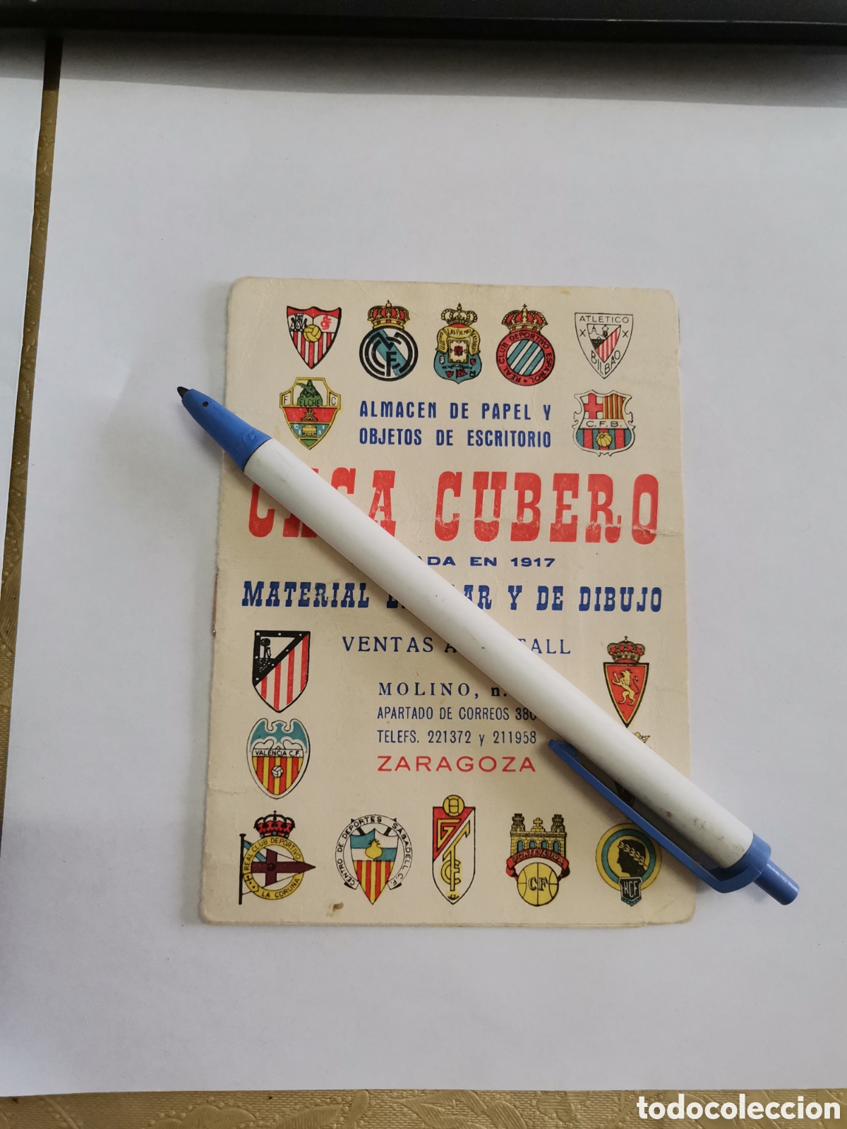 Otros Art&iacute;culos de Coleccionismo en Papel: Almanaque futbol 1967 1968 casa cubero zaragoza real madrid barcelona