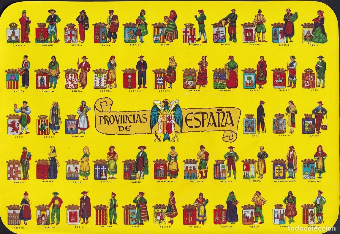 Outros artigos de papel: Antigua l&aacute;mina / Provincias de Espa&ntilde;a - Escudo: &Aacute;guila &middot; Una grande libre