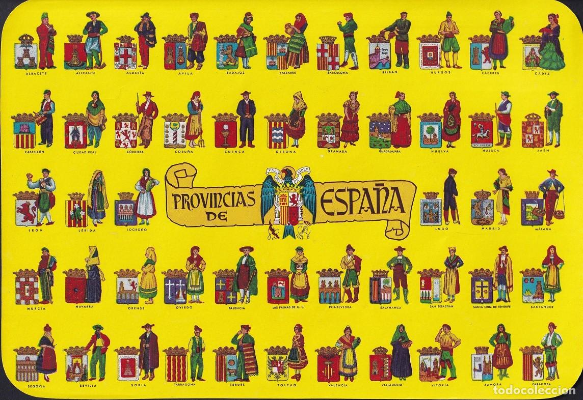 Otros Art&iacute;culos de Coleccionismo en Papel: Antigua l&aacute;mina / Provincias de Espa&ntilde;a - Escudo: &Aacute;guila &middot; Una grande libre