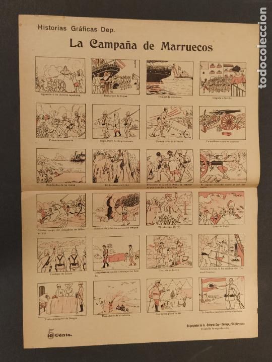 Otros Art&iacute;culos de Coleccionismo en Papel: LA CAMPA&Ntilde;A DE MARRUECOS - HISTORIAS GRAFICAS DEP - AUCA ALELUYA ANTIGUA -(V-24.800)