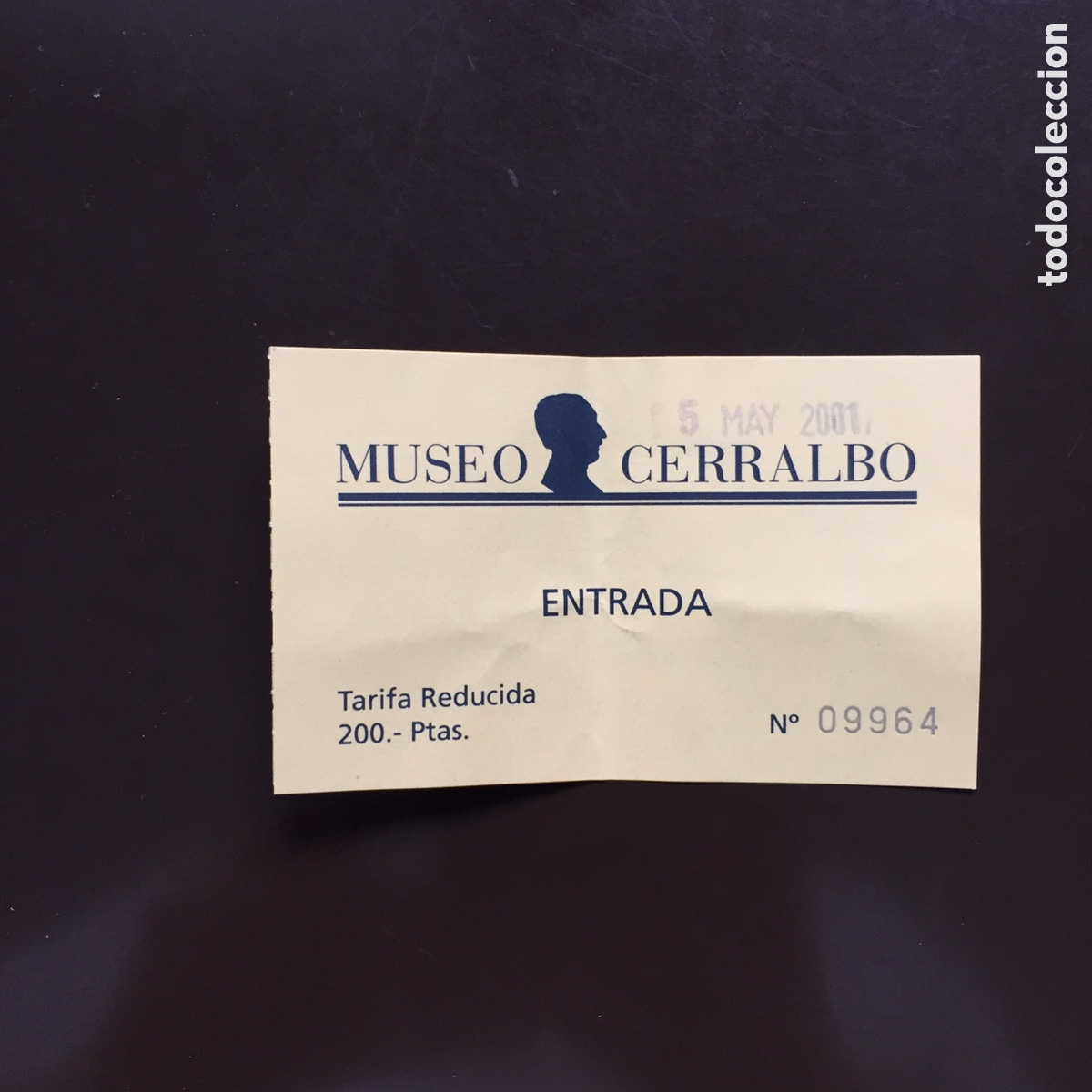 Sammelleidenschaft Andere Papierartikel: ENTRADA MUSEO CERRALBO MADRID