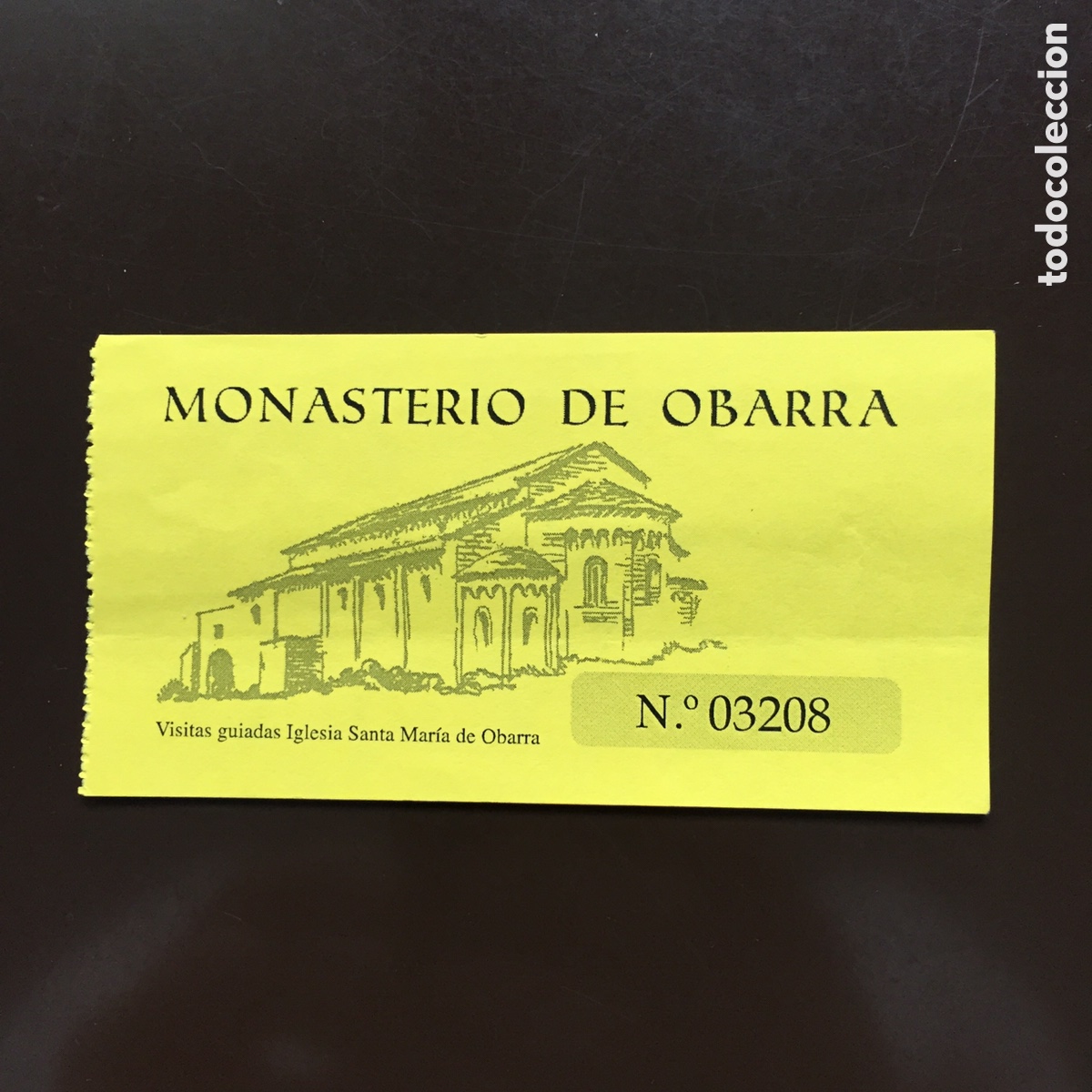 Outros artigos de papel: ENTRADA IGLESIA SANTA MARIA DE OBARRA MONASTERIO DE OBARRA HUESCA