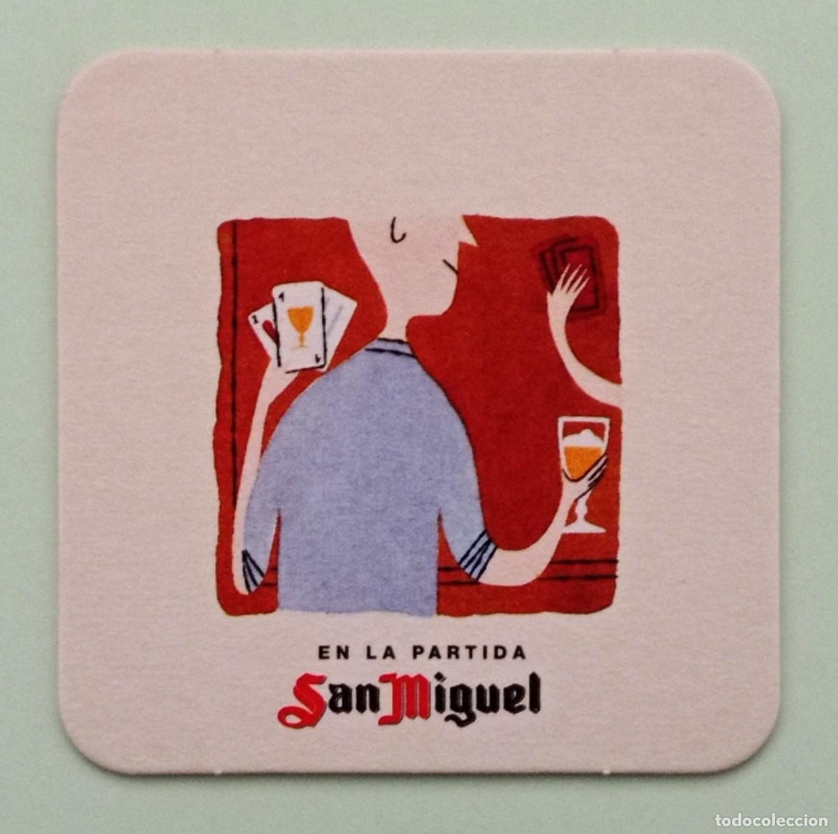 Otros Art&iacute;culos de Coleccionismo en Papel: POSAVASO CERVEZA SAN MIGUEL (EN LA PARTIDA) (ESPA&Ntilde;A)