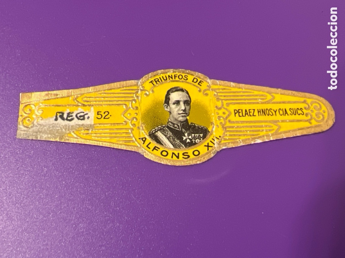 Collectionnisme Papier divers: V3196. VITOLA ALFONSO XIII - VITOLAS CIGAR BANDS BAGUES DE CIGARE BAUCHBINDEN SIGAREN BANDEN