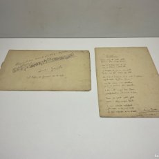 Otros Artículos de Coleccionismo en Papel: PERIODISTA CATALA ENRIC BOSCH I VIOLA - SANT FELIU DE GUIXOLS - CANÇO ORIGINAL ANY 1925