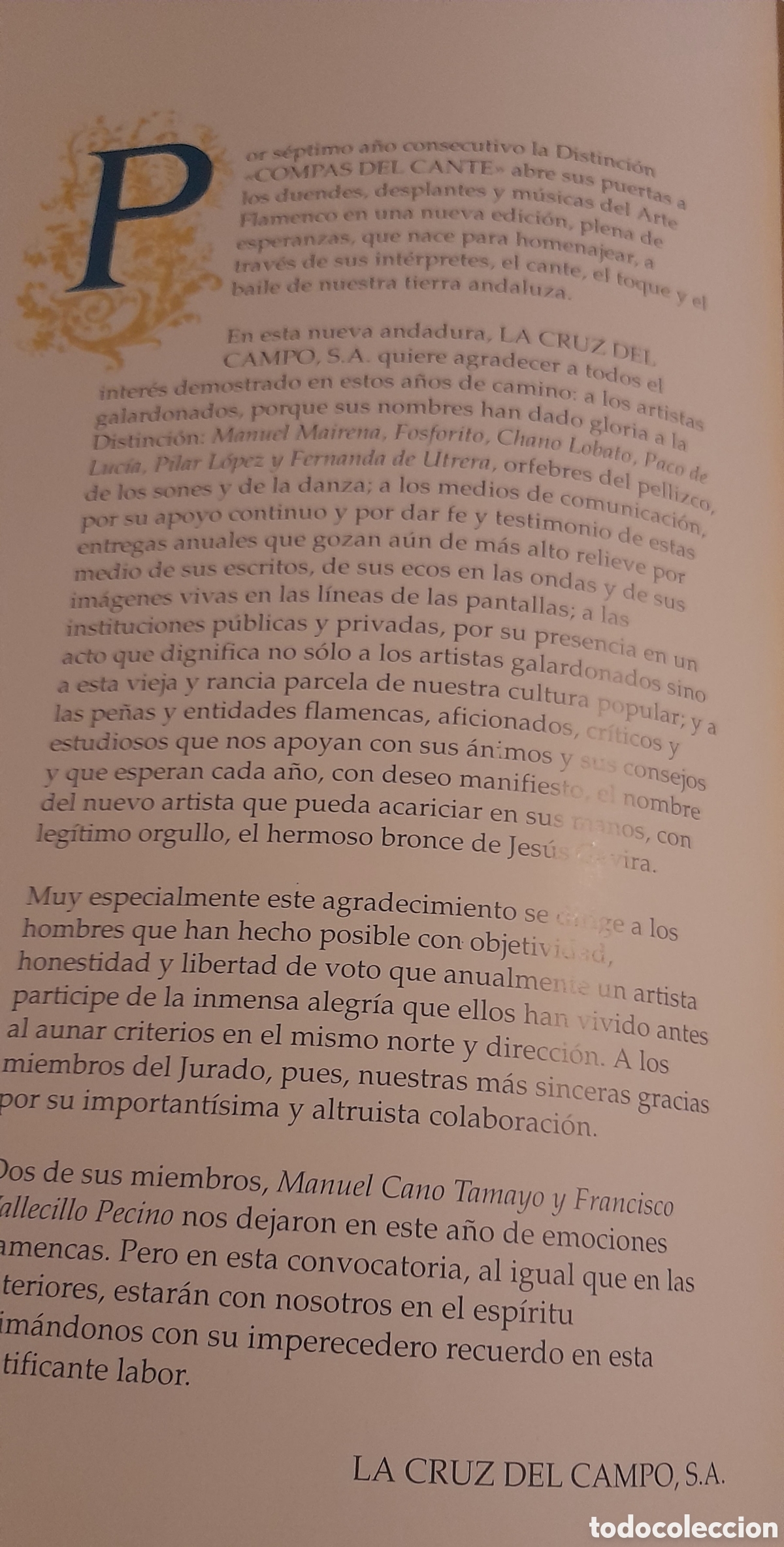 Otros art&iacute;culos de coleccionismo en papel: COMPAS DEL CANTE - Foto 3