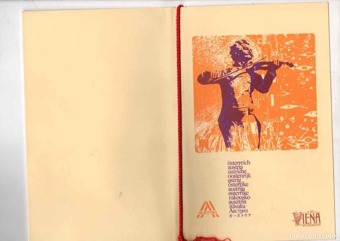 Otros art&iacute;culos de coleccionismo en papel: MENU CAFE RESTAURANTE VIENA. MADRID, 19 DE FEBRERO DE 1981