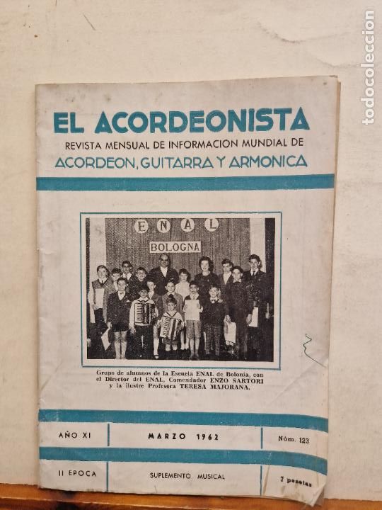 Collectionnisme Papier divers: REVISTA EL ACORDEONISTA. MARZO 1962, N&Uacute;M. 123