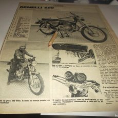 Otros Artículos de Coleccionismo en Papel: RECORTE PUBLICIDAD AÑO 1974.- MOTO BENELLI 650 -UN TORPEDO CON 2 RUEDAS/ ATRAS PHILIPS