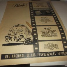 Otros Artículos de Coleccionismo en Papel: RECORTE PUBLICIDAD AÑO 1970.- RENFE - CINE-TRÉN - RED NACIONAL DE LOS FERROCARRILES ESPAÑOLES