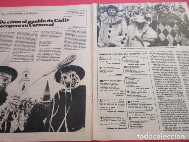 Otros Art&iacute;culos de Coleccionismo en Papel: ARTICULO 1977 REF: TRI_03_ARTICULO -LEEINT 4 PAG- EL CARNAVAL DE CADIZ