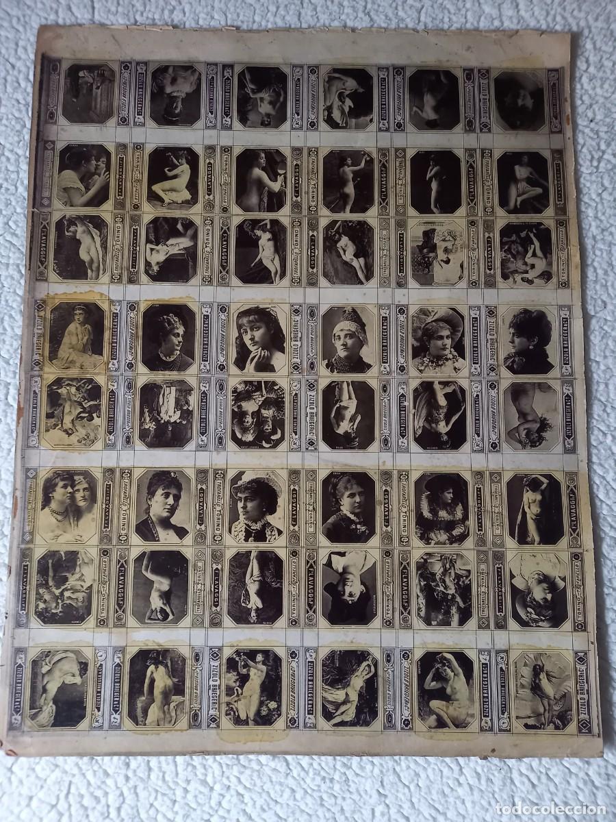 Otros Art&iacute;culos de Coleccionismo en Papel: 48 foto per pubblicit&agrave; scatole di fiammiferi del 1800. Nudi e volti femminili