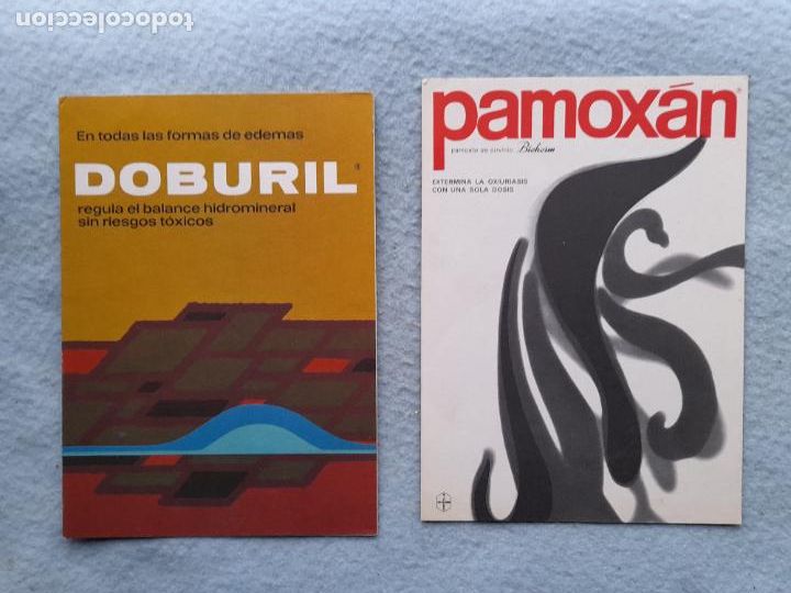 Sammelleidenschaft Andere Papierartikel: Lote de 2 Antiguas Publicidades M&eacute;dicas. A&ntilde;os 60.