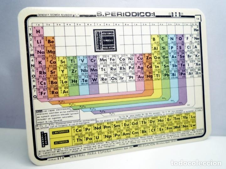 Otros art&iacute;culos de coleccionismo en papel: BZB CIENCIA Y TECNICA REUNIDAS FICHA TARJETA CHULETA N&ordm; 14 SISTEMA PERIODICO I. ESPA&Ntilde;A 70'S