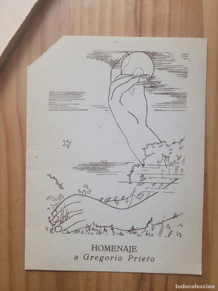 Otros art&iacute;culos de coleccionismo en papel: MEN&Uacute; BANQUETE HOMENAJE A GREGORIO PRIETO, 1948
