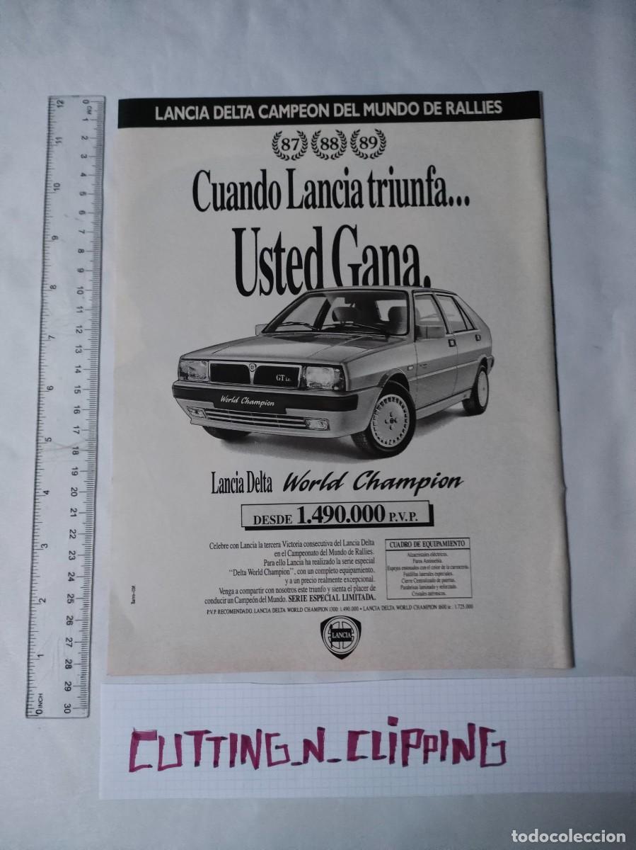 Otros Art&iacute;culos de Coleccionismo en Papel: Clipping [PUBLICIDAD LANCIA](198?) Delta