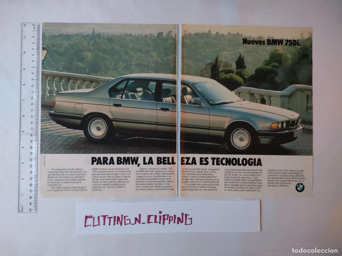 Otros Art&iacute;culos de Coleccionismo en Papel: Clipping [PUBLICIDAD BMW](198?) 750i