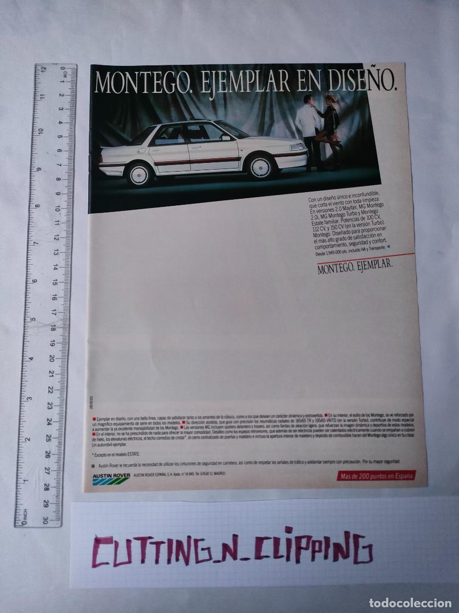 Otros art&iacute;culos de coleccionismo en papel: Clipping [PUBLICIDAD ROVER](198?) Montego