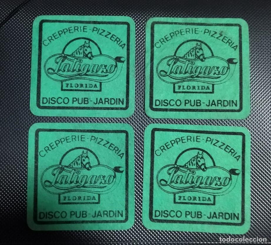 Paper Collecting Others: POSAVASOS CREPPERIE PIZZERIA LATIGAZO FLORIDA DISCO PUB - JARDIN