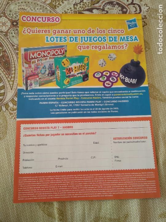 Altri oggetti di carta: PAGINA REVISTA PLAY CONCURSO LOTES DE JUEGOS DE MESA RECETA POLOS DE SANDIA