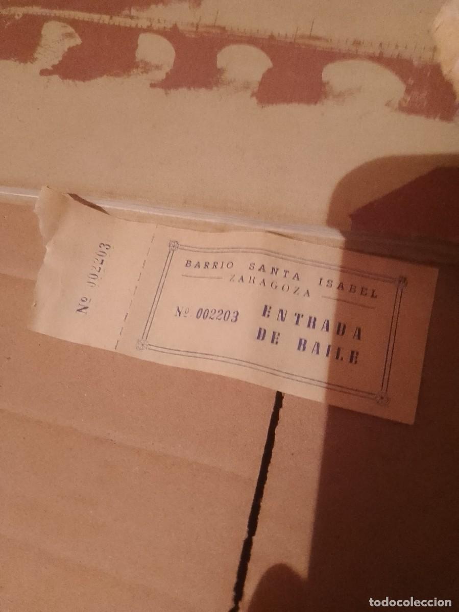 Sammelleidenschaft Andere Papierartikel: Entrada de baile a&ntilde;os 60 aproximado Zaragoza ,santa Isabel,
