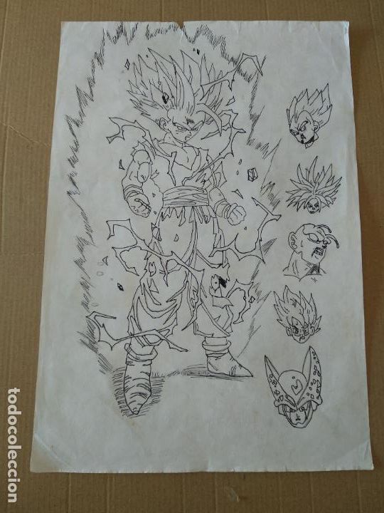 Altri oggetti di carta: TIPO DIBUJO DRAGON BALL PERSONAJE BOLA DE DRAGON PARA PINTAR