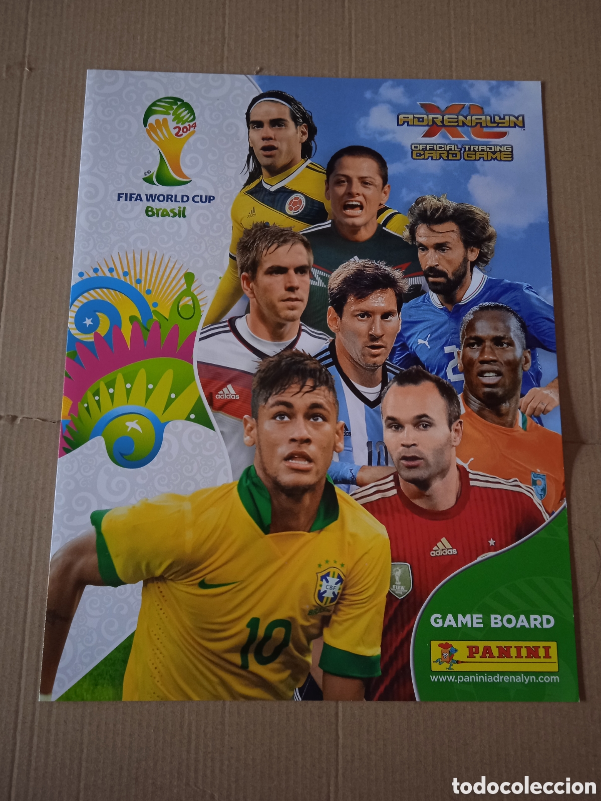 Otros Art&iacute;culos de Coleccionismo en Papel: TABLERO DE JUEGO CROMO FUTBOL ADRENALYN MUNDIAL 2014 GAME BOARD PANINI MESSI NEYMAR PIRLO INIESTA