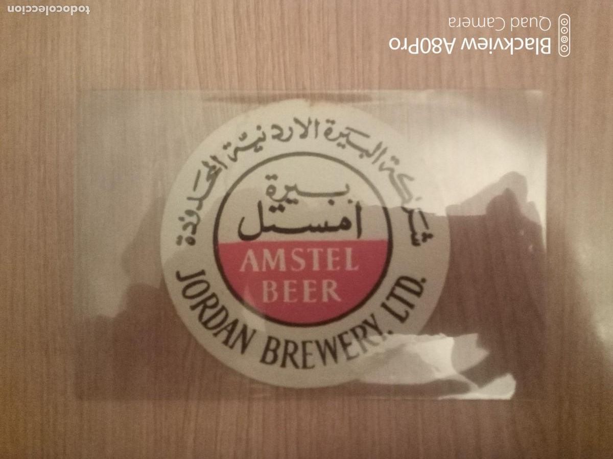 Sammelleidenschaft Andere Papierartikel: Posavaso cerveza Amstel Jordania