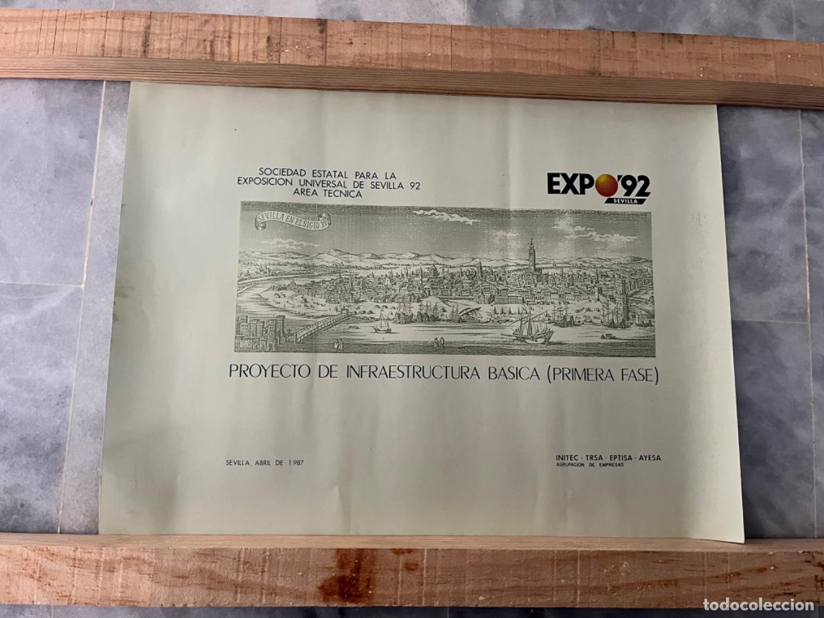 Otros art&iacute;culos de coleccionismo en papel: CARTEL EXPO 92 PRIMERA FASE A&Ntilde;O 1987