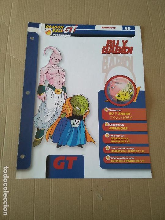 Otros art&iacute;culos de coleccionismo en papel: 90 BU Y BABIDI TIPO L&Aacute;MINA DRAGON BALL GT BOLA DE DRAGON BOLA DE DRAC ENEMIGOS