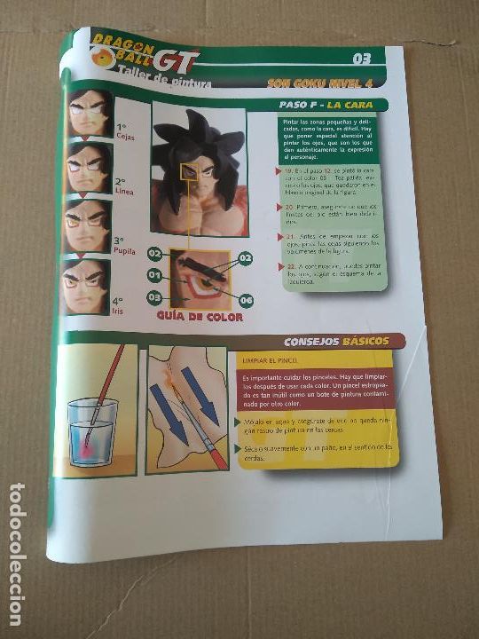 Otros Art&iacute;culos de Coleccionismo en Papel: 3 SON GOKU NIVEL 4 TIPO L&Aacute;MINA DRAGON BALL GT BOLA DRAGON TALLER DE PINTURA PLANETA DEAGOSTINI