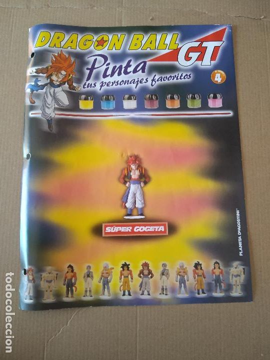 Otros Art&iacute;culos de Coleccionismo en Papel: 4 SUPER GOGETA TIPO L&Aacute;MINA DRAGON BALL GT BOLA DRAGON PINTA TUS PERSONAJES PLANETA DEAGOSTINI