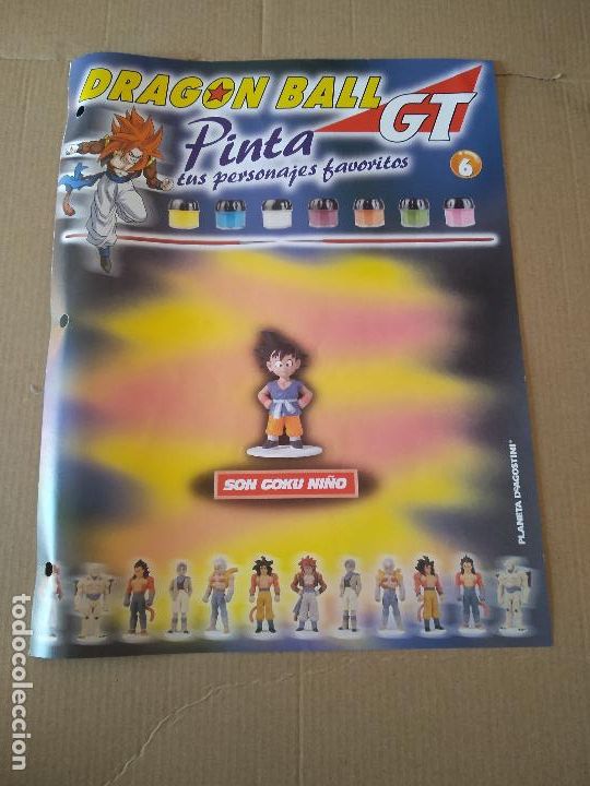 Otros Art&iacute;culos de Coleccionismo en Papel: 6 SON GOKU NI&Ntilde;O TIPO L&Aacute;MINA DRAGON BALL GT BOLA DRAGON PINTA TUS PERSONAJES PLANETA DEAGOSTINI