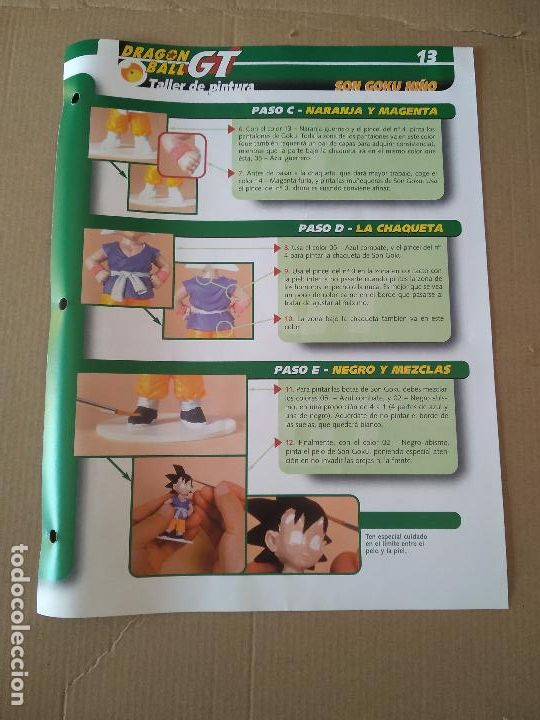 Otros Art&iacute;culos de Coleccionismo en Papel: 13 SON GOKU NI&Ntilde;O TIPO L&Aacute;MINA DRAGON BALL GT BOLA DRAGON TALLER DE PINTURA PLANETA DEAGOSTINI