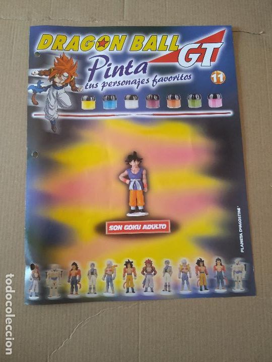 Otros Art&iacute;culos de Coleccionismo en Papel: 11 SON GOKU ADULTO TIPO L&Aacute;MINA DRAGON BALL GT BOLA DRAGON PINTA TUS PERSONAJES PLANETA DEAGOSTINI